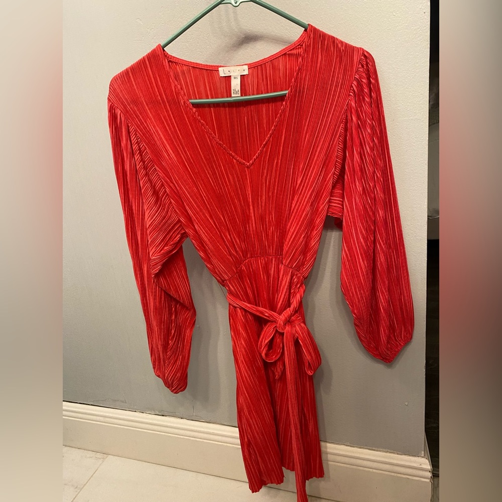 red dress